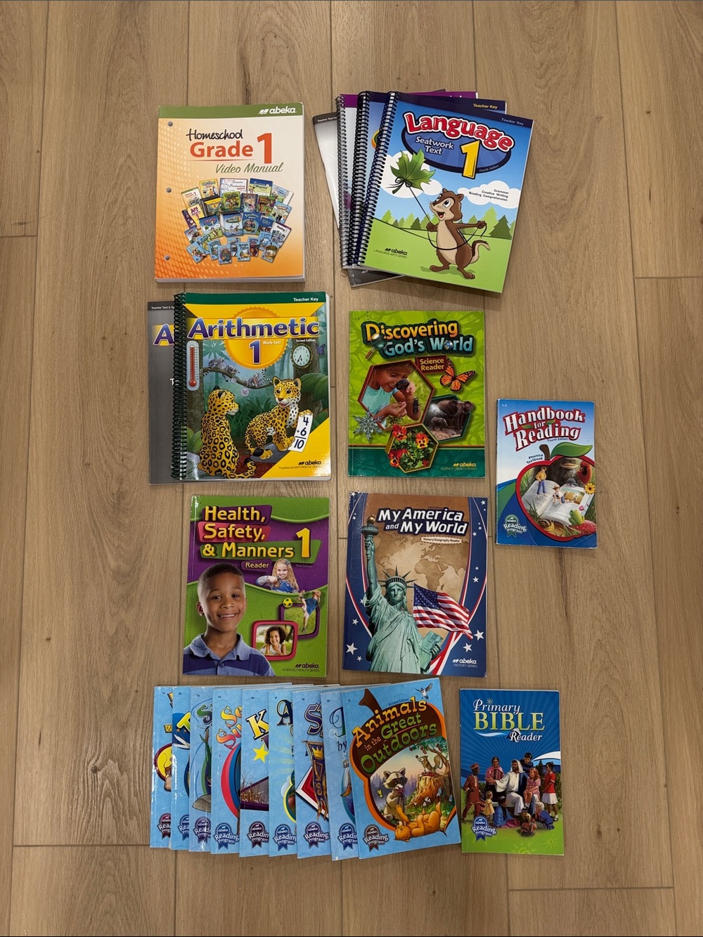 Abeka Grade 1 Homeschool Curriculum - English, Math, Science, Health, History